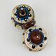 Saleron Double Covered Salt and Pepper Terracotta Glazed Bulgarian Monas