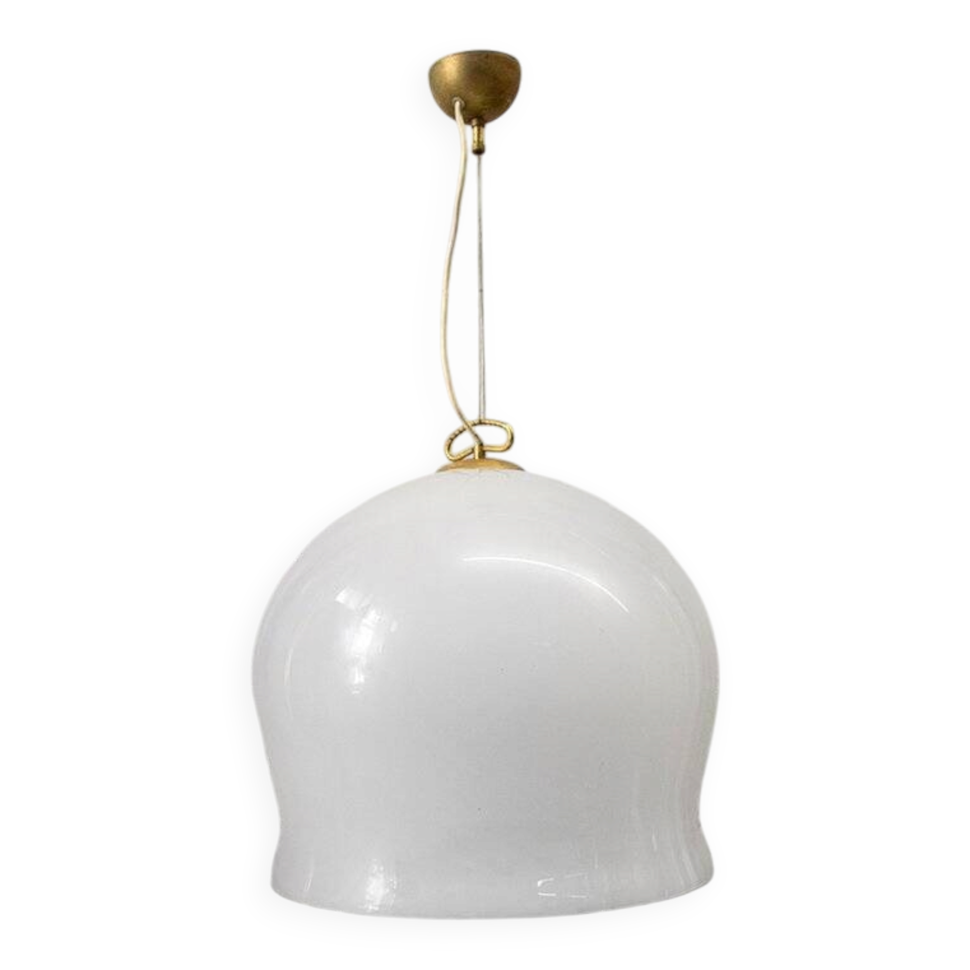 Suspended glass lamp from Murano, Italy, 1970s