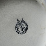 Large antique toilet bowl faience Hamage Moulin des Loups