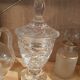 Cut crystal candy pot h 33 cm