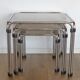 Vintage nesting tables  set of 3  coffee tables mid-century modern 1980s