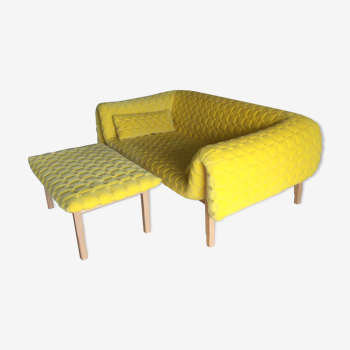 Sofa and ottoman Ruche by Ligne Roset
