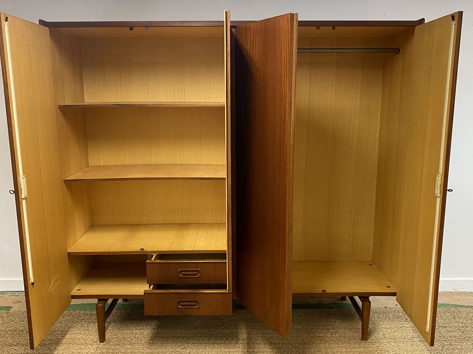 1970s Scandinavian style teak wardrobe