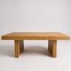 Japanese-style coffee table in oak, 1990s