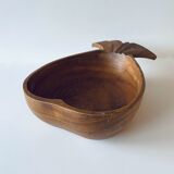 Vintage wooden pineapple cut