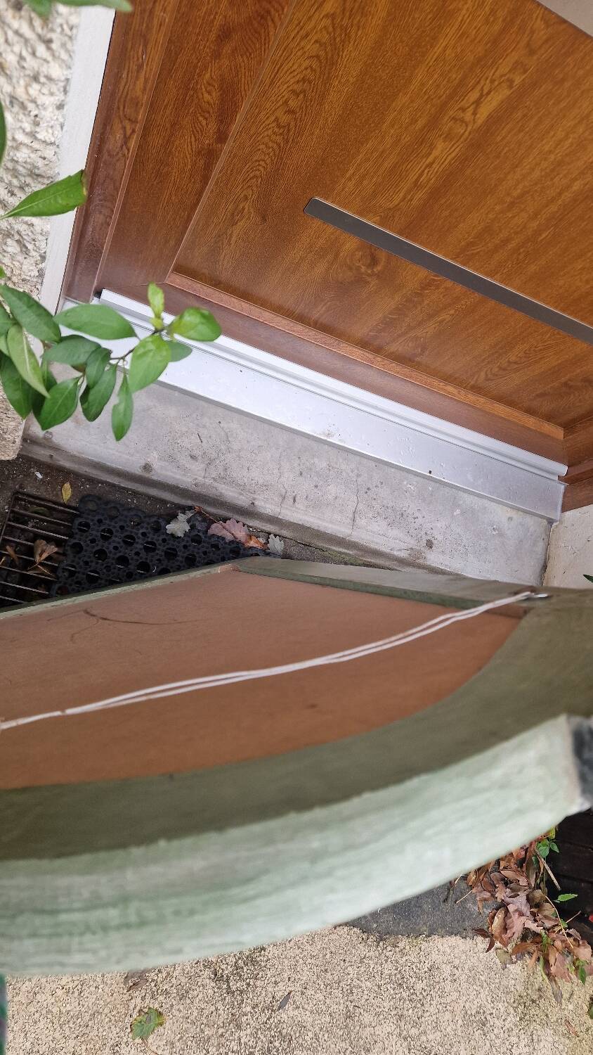 Shabby chic mirror with carved wooden flowers