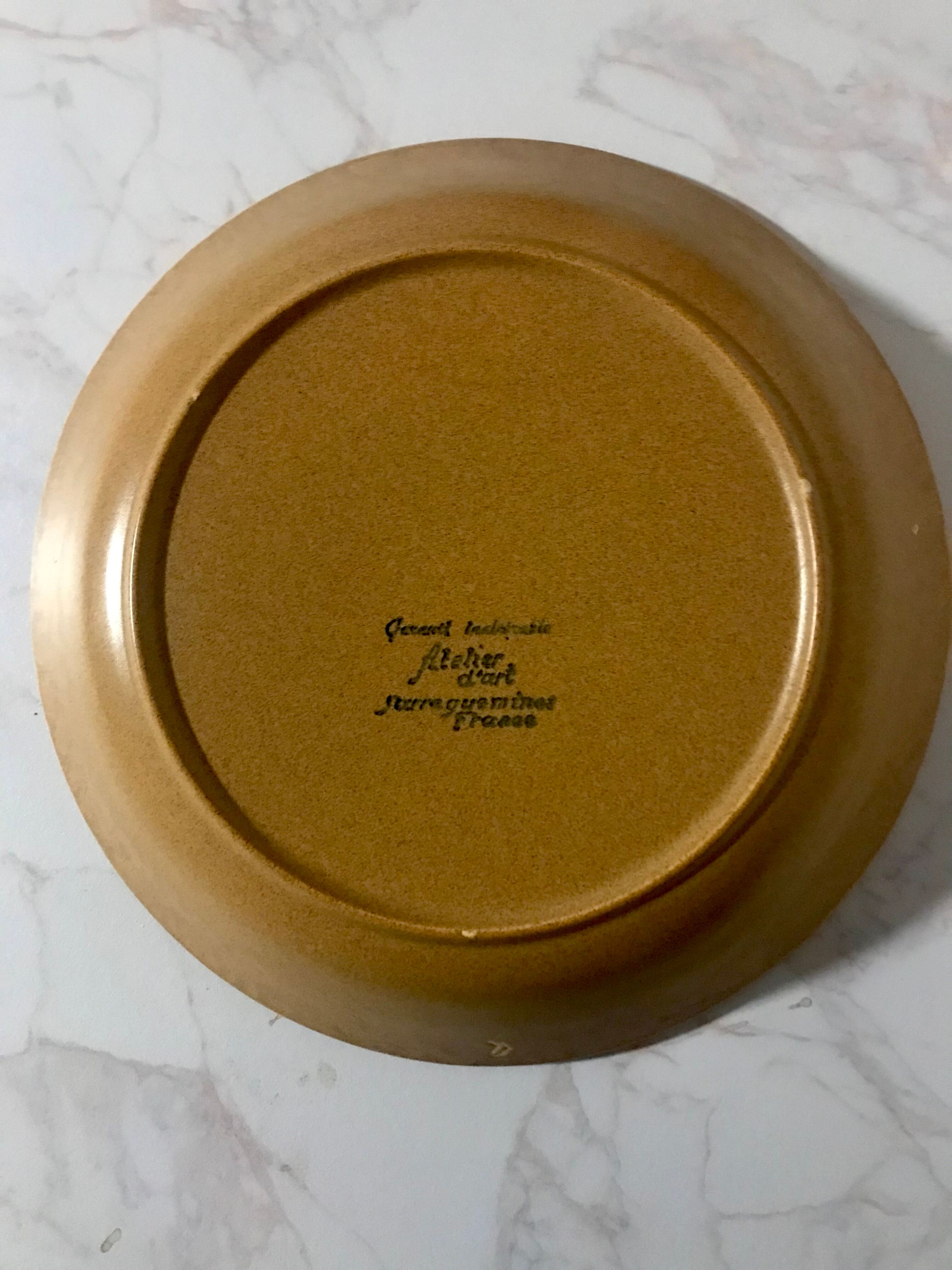 Stoneware service "Atelier d'Art" Sarreguemines France