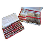 49-piece silver flatware set