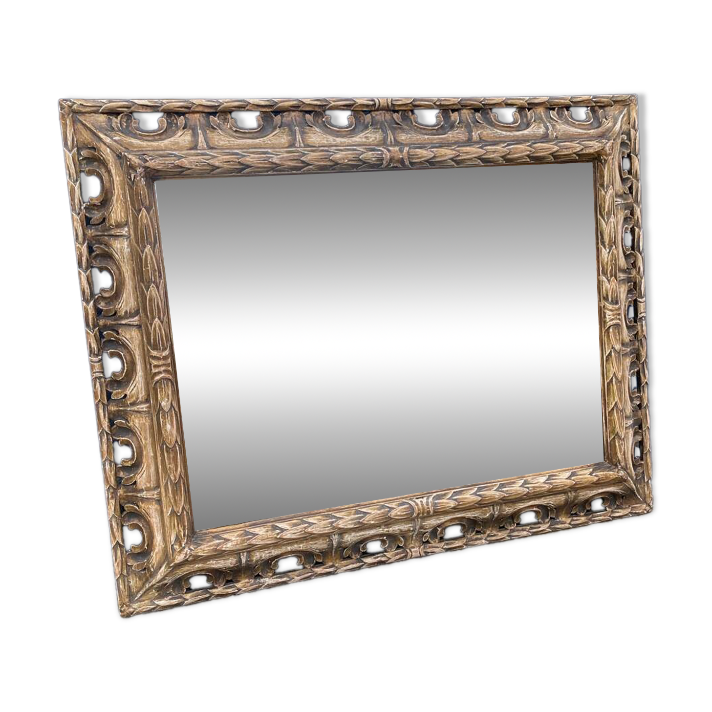 Wooden mirror