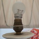 Hand-painted lamp by Geo Martel.