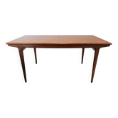 Extendable Scandinavian teak dining table, circa 1960