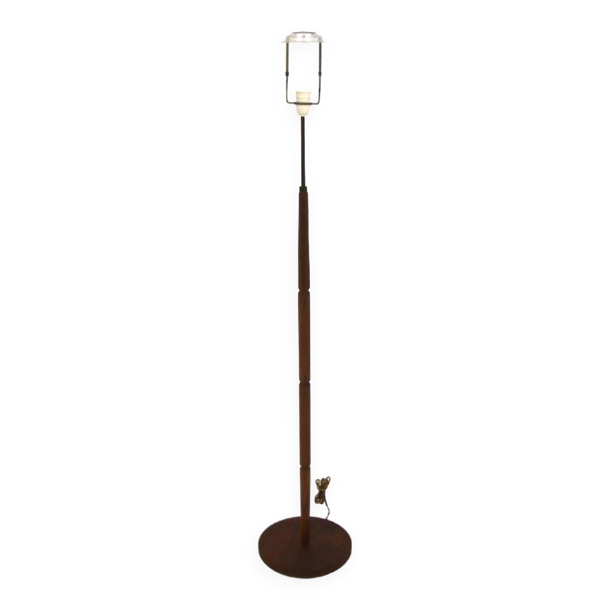 Scandinavian teak and metal floor lamp, Sweden, 1960