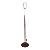 Lampadaire scandinave en teck et en métal, Suède, 1960