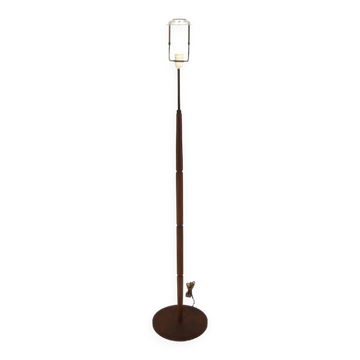 Scandinavian teak and metal floor lamp, Sweden, 1960