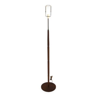 Scandinavian teak and metal floor lamp, Sweden, 1960