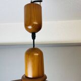 Portuguese mid century modern wooden hanging light