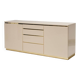 Lacquered Wood and Brass Sideboard, 1970s