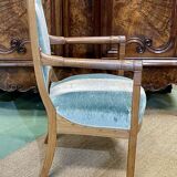 Restoration period armchair in walnut from the 19th century