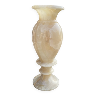 Vintage onyx vase, 1970s, 25 cm