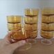 Amber Luminarc glasses/cups