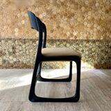 Pair of Baumann sleigh chairs with original seats