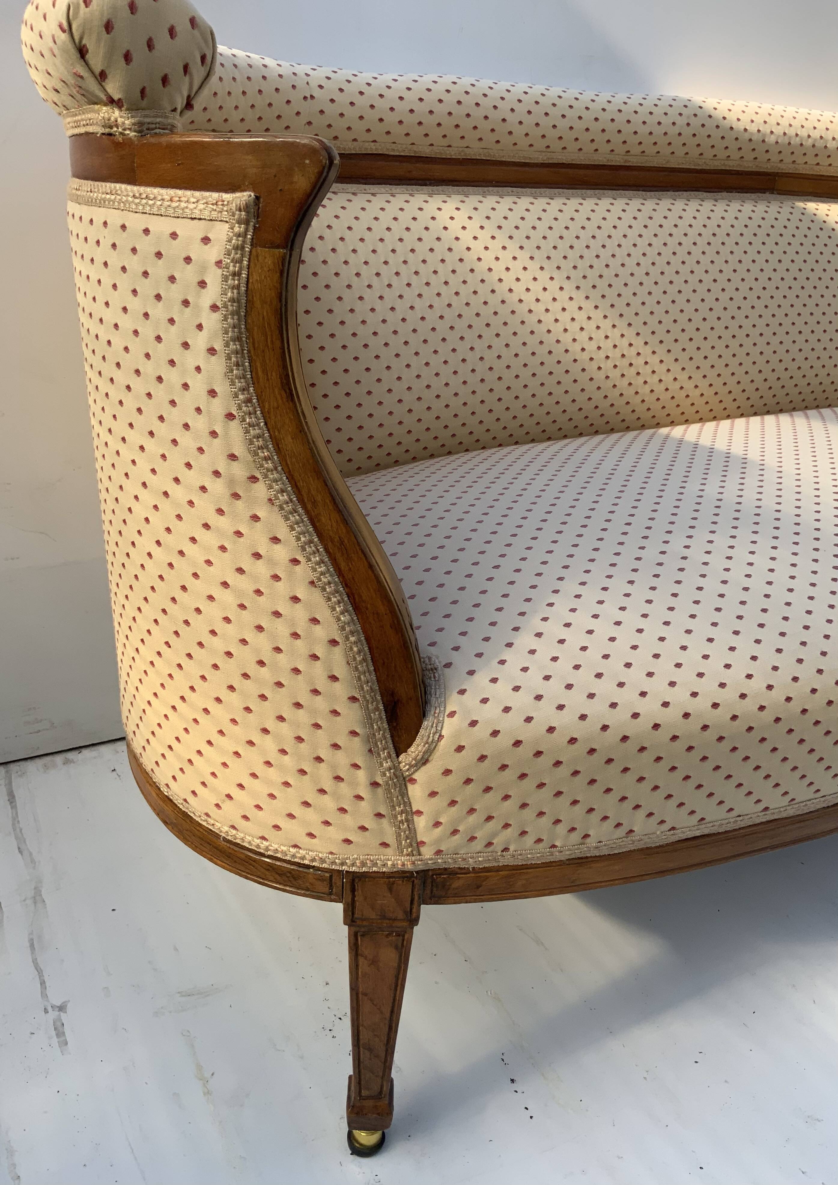 Antique Swedish sofa 3 seater late 1800s