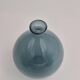 Erik Höglund, balloon-shaped blue glass vase for Boda, Sweden, mid-20th century.