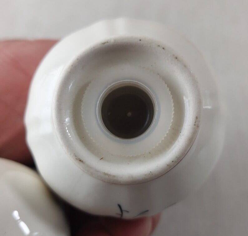 Set of 2 ceramic salt shakers, Colmar decor, from Villeroy & Boch