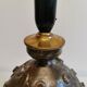Ceramic table lamp, from Danish Leif Holm. with two light sources