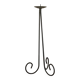 Black iron tripod chandelier, brutalist, 1970 - 34 cm