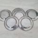 Alessi Alfra / Small presentation plates in 18/8 stainless steel