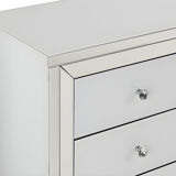 Glass and mirror chest of drawers