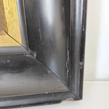 Couple seated at a table in an inn, signed oil on panel, 19th century