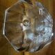Hexagonal Crystal Bowl / Ashtray Art Deco Period