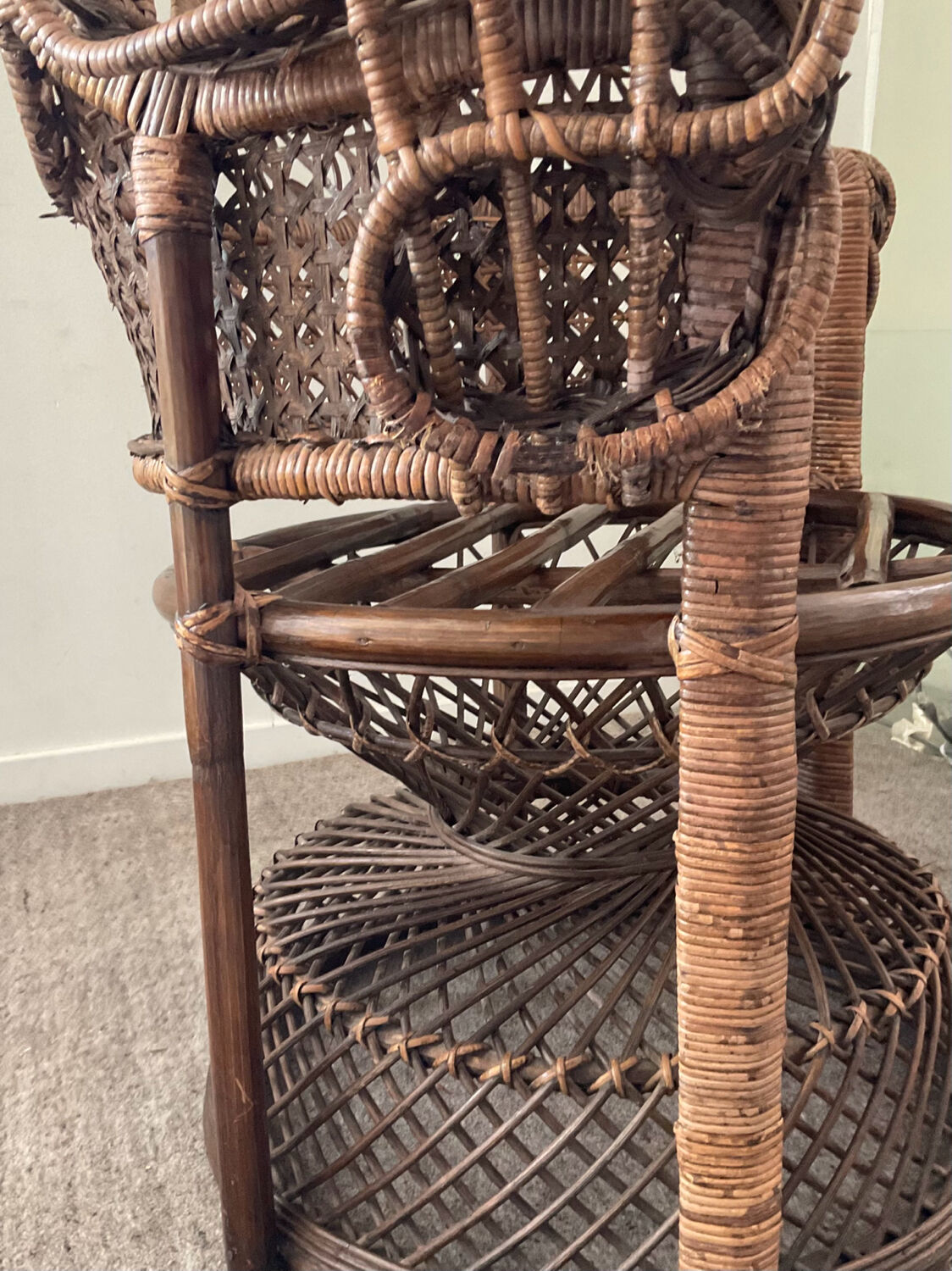 Fauteuil Paon Emmanuelle des années 60