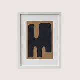 Framed abstract painting