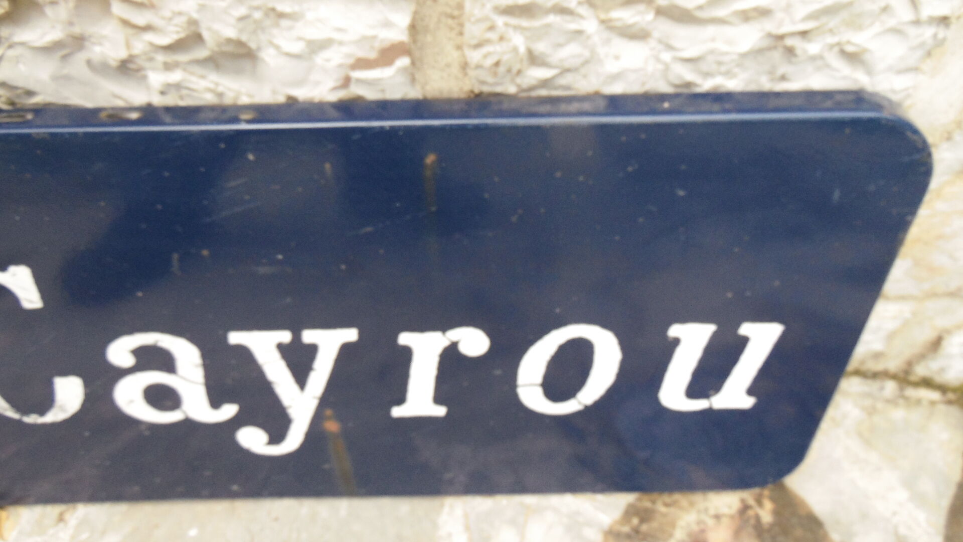Plate light vintage blue Le Cayrou