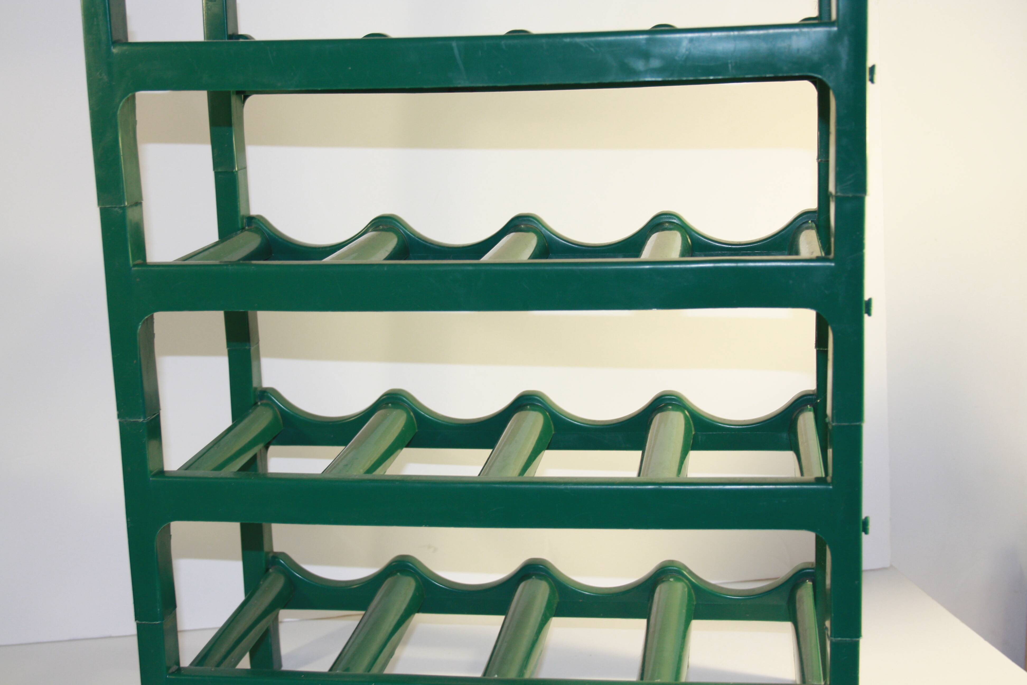 Vintage green bottle holder