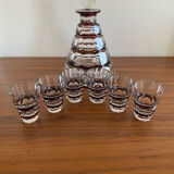 Val Saint Lambert crystal liqueur service