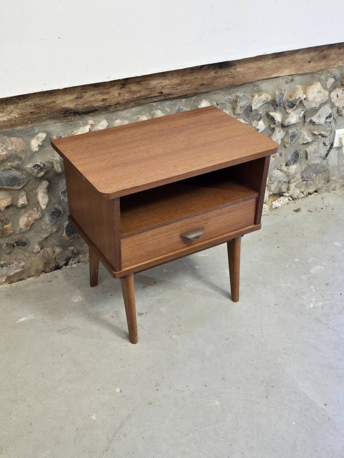 Scandinavian 1960s teak bedside table