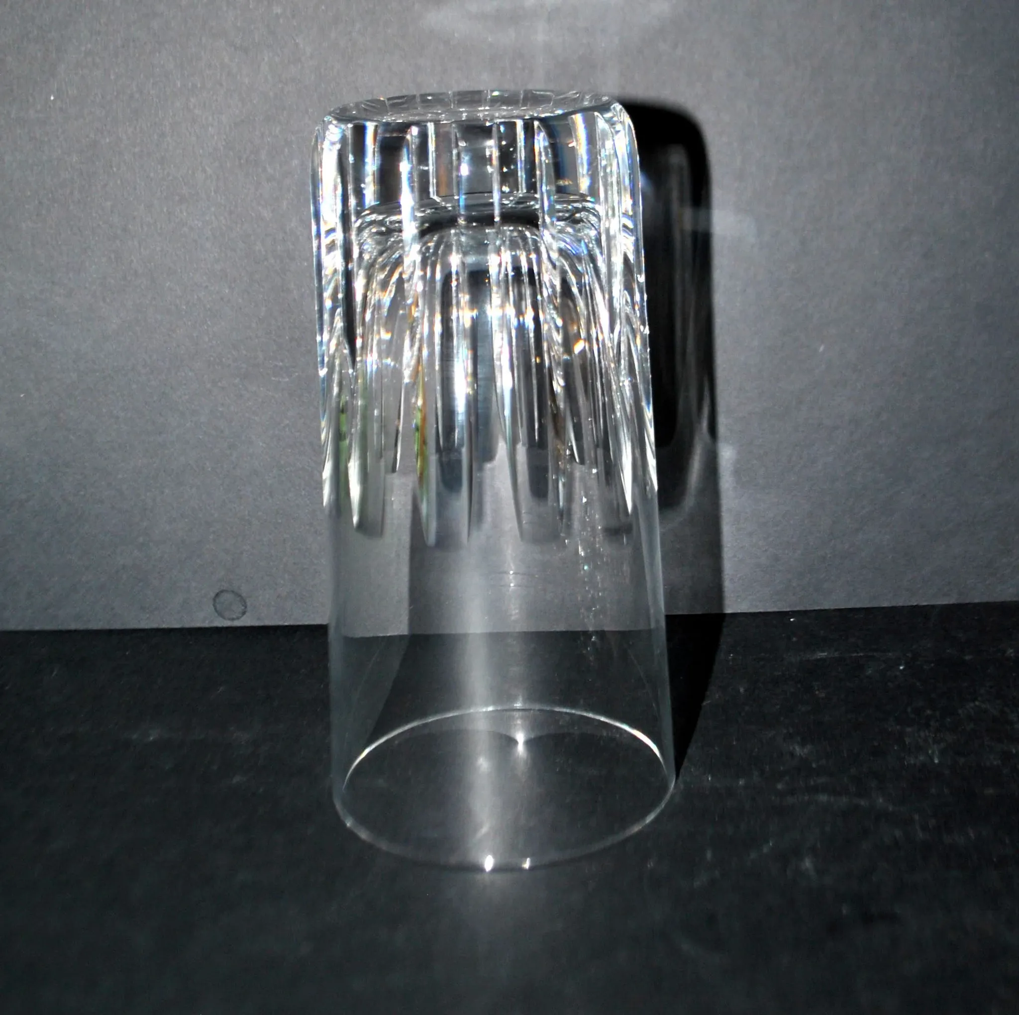 Baccarat lot of 5 Rotary glasses whisky long drink cut crystal signed