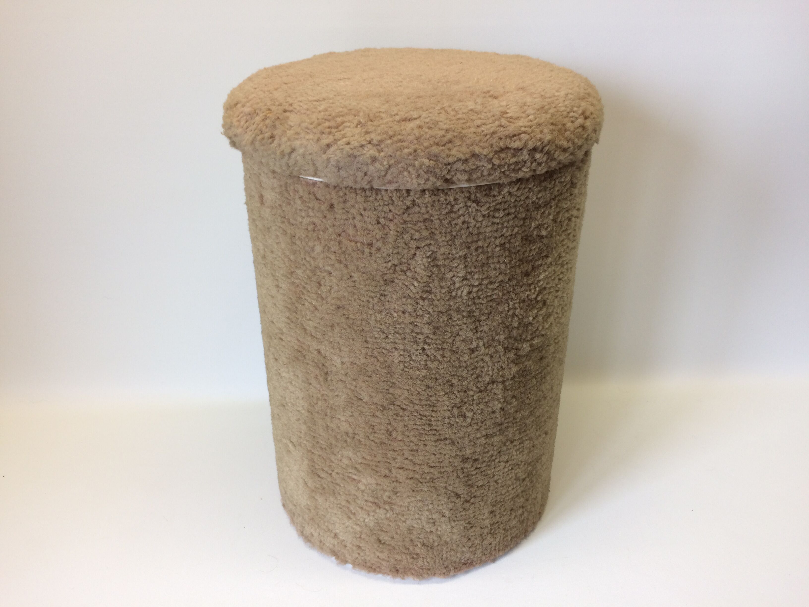 Light brown rug chest stool