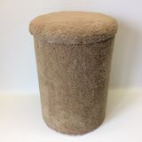 Light brown rug chest stool