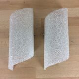 Pair of perspex wall lamps 60s