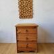 Vintage wooden bedside table.