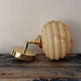 Wall light in marbled opaline