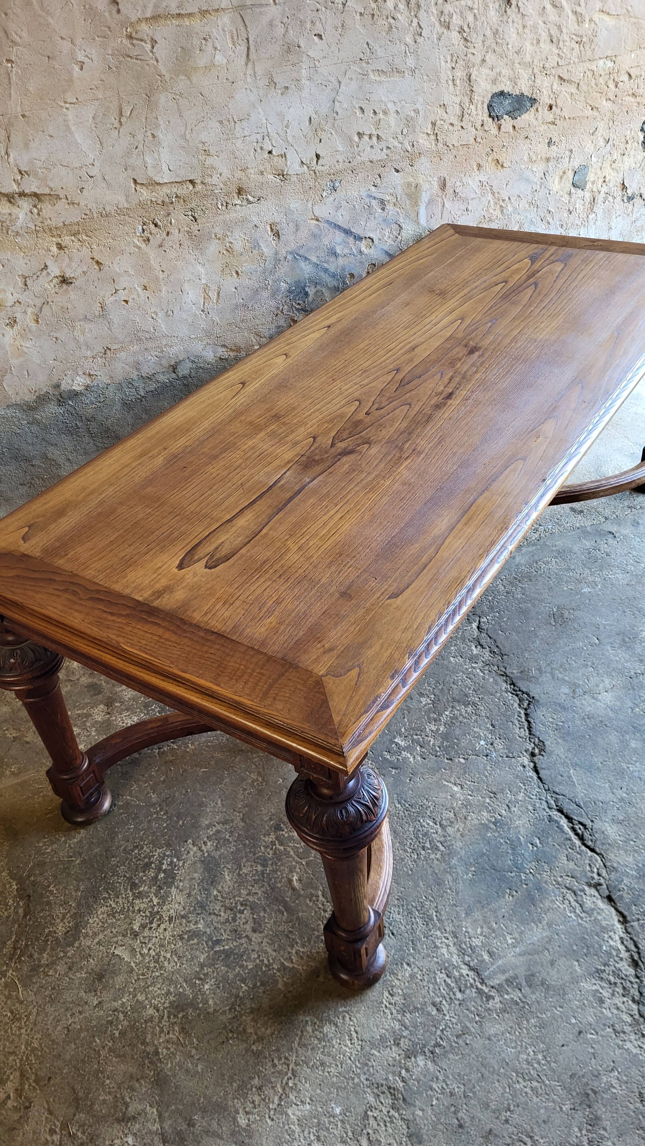 19th century oak dining table