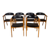 Set of 6 Sax Møbelfabrik chairs, 1960s