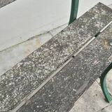 Old patinated garden bench 1950s