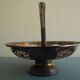 old silver metal basket cup silver metal basket